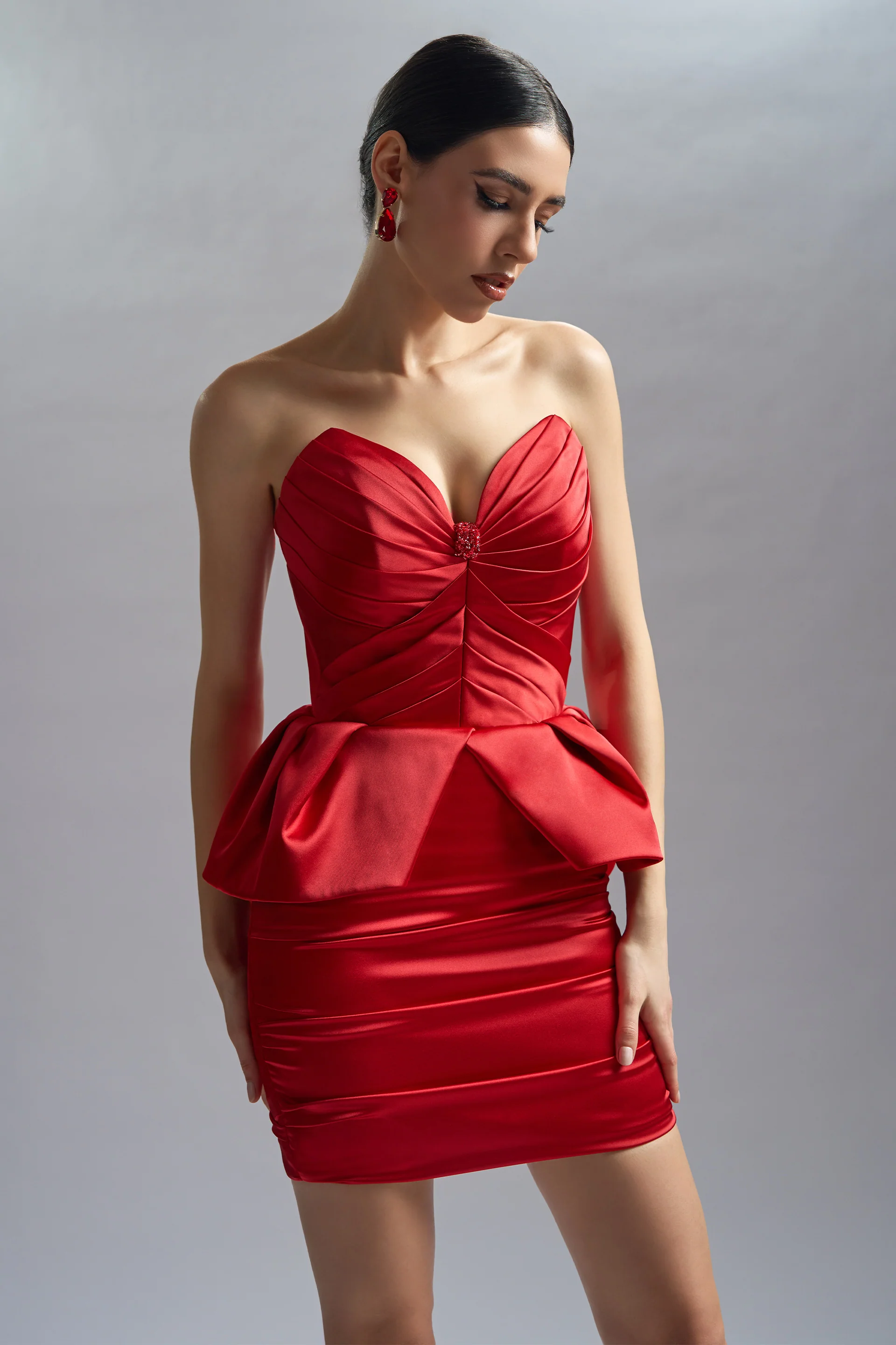 Corset din satin Selene CA61 - Image 2
