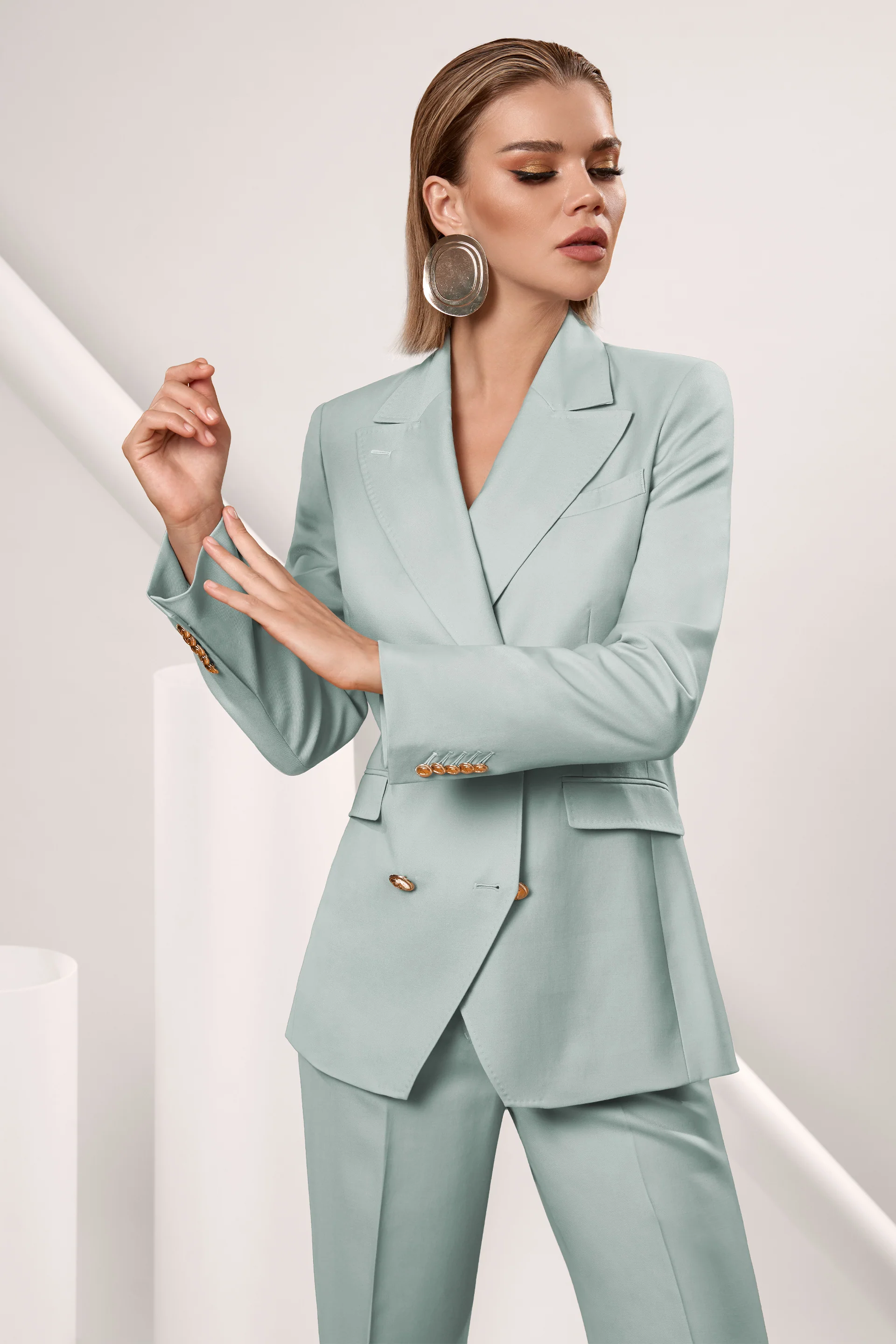 Pantaloni din lana premium 100% C101 - Image 2