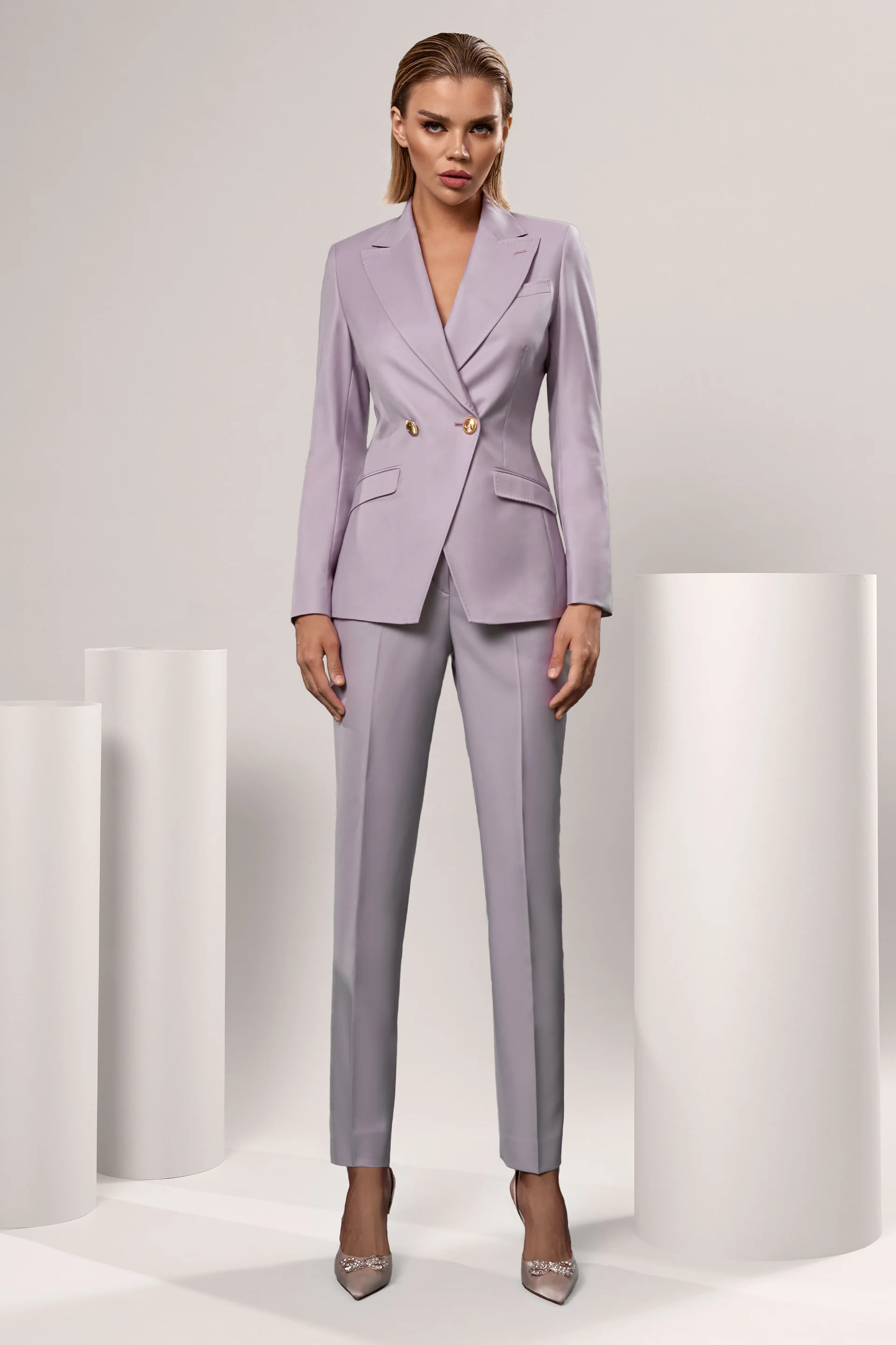Pantaloni din 100% lana Super 110”s - Carnet Italia C113