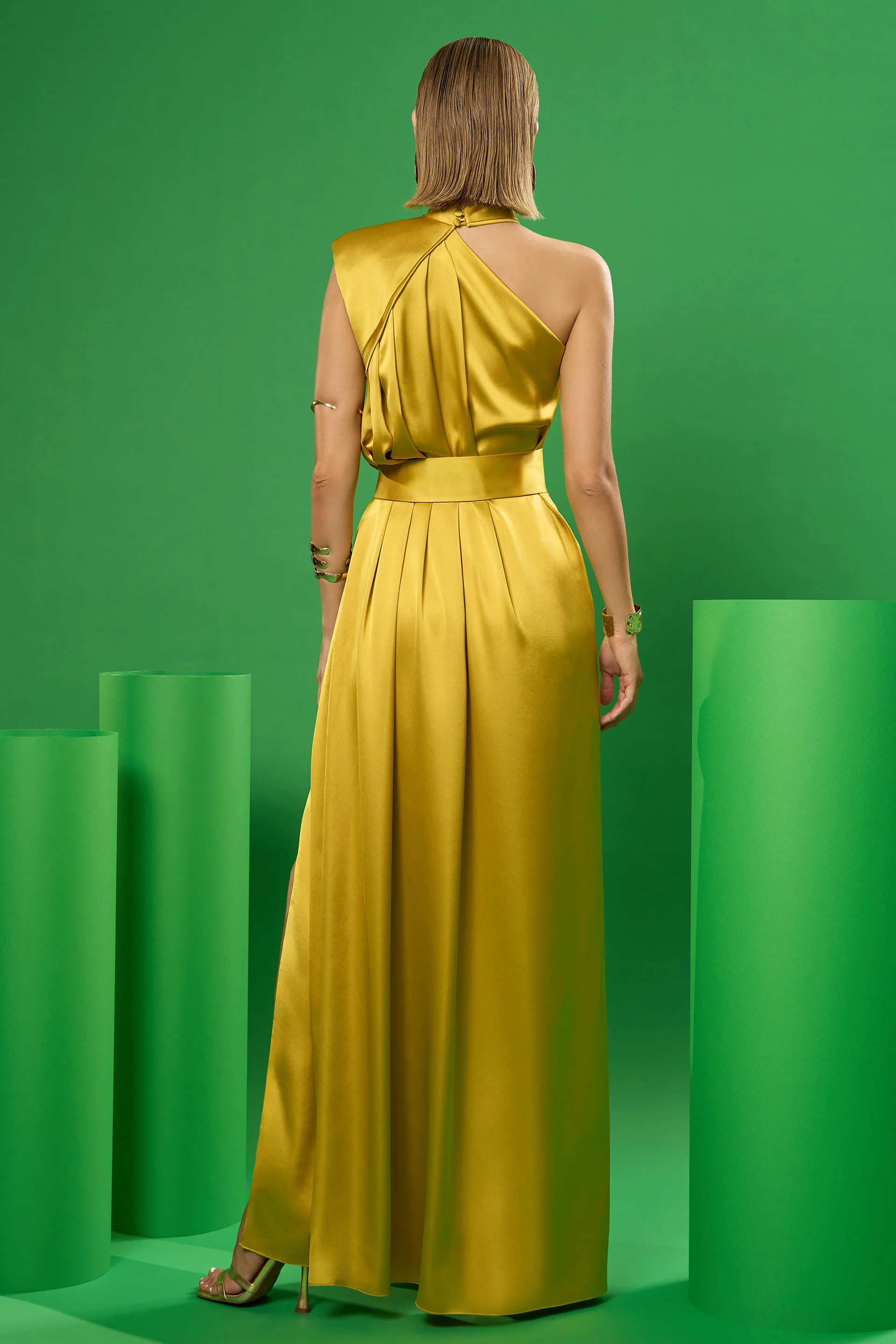Rochie cu drapaje pe un umar Athena CA21 - Image 5