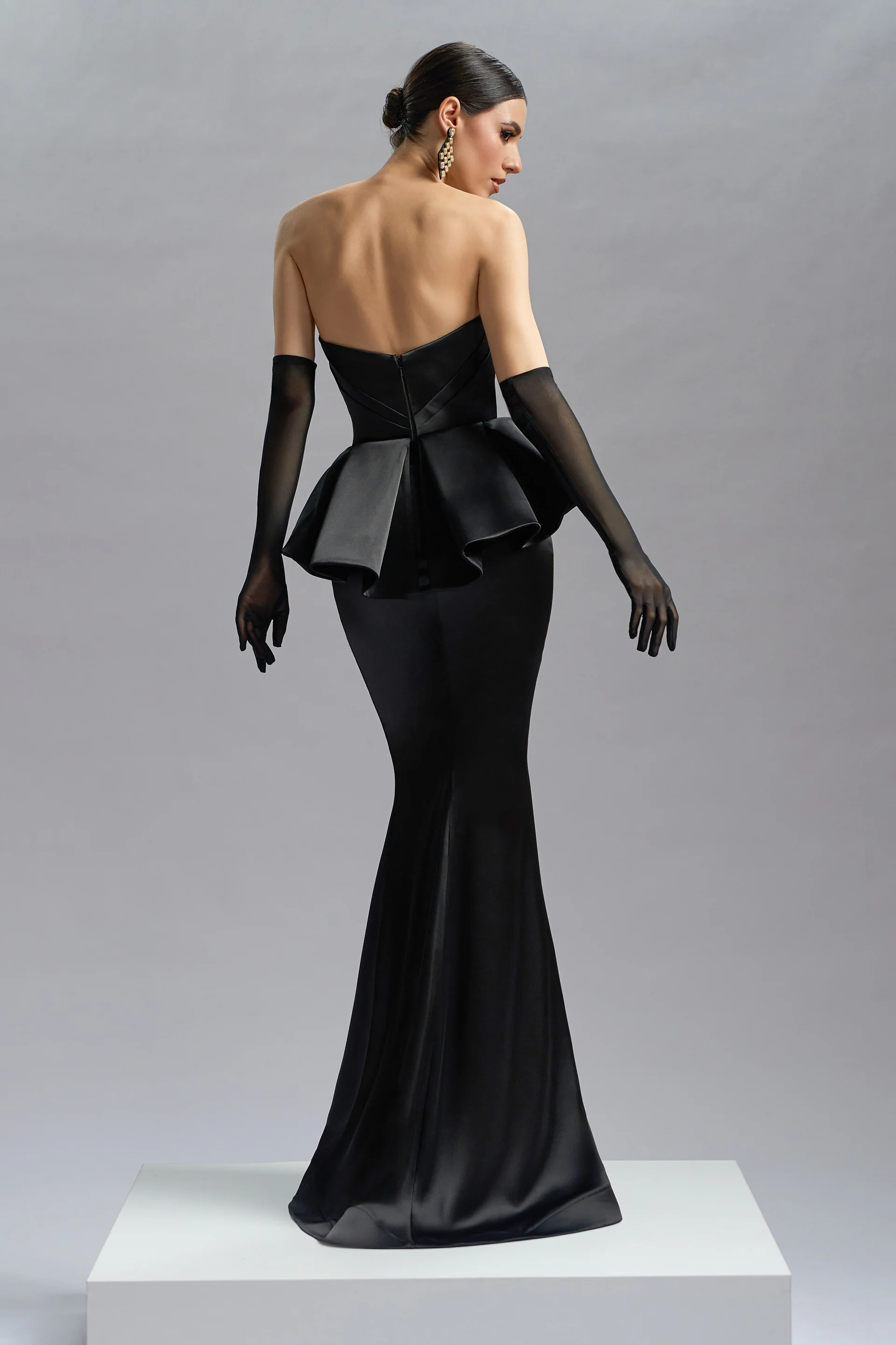 Rochie de seara din satin Medea CA66 - Image 12
