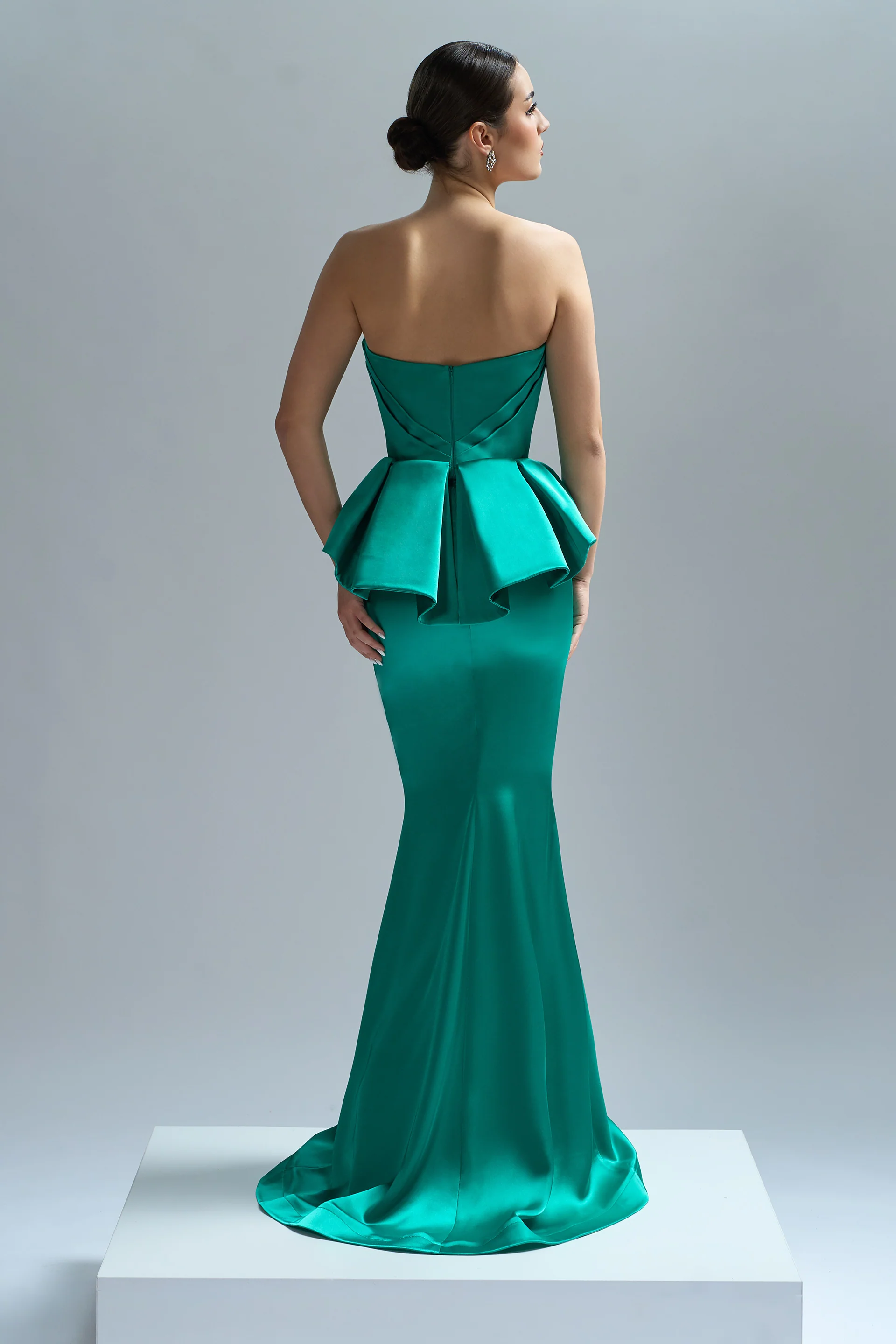 Rochie de seara din satin Medea CA66 - Image 17
