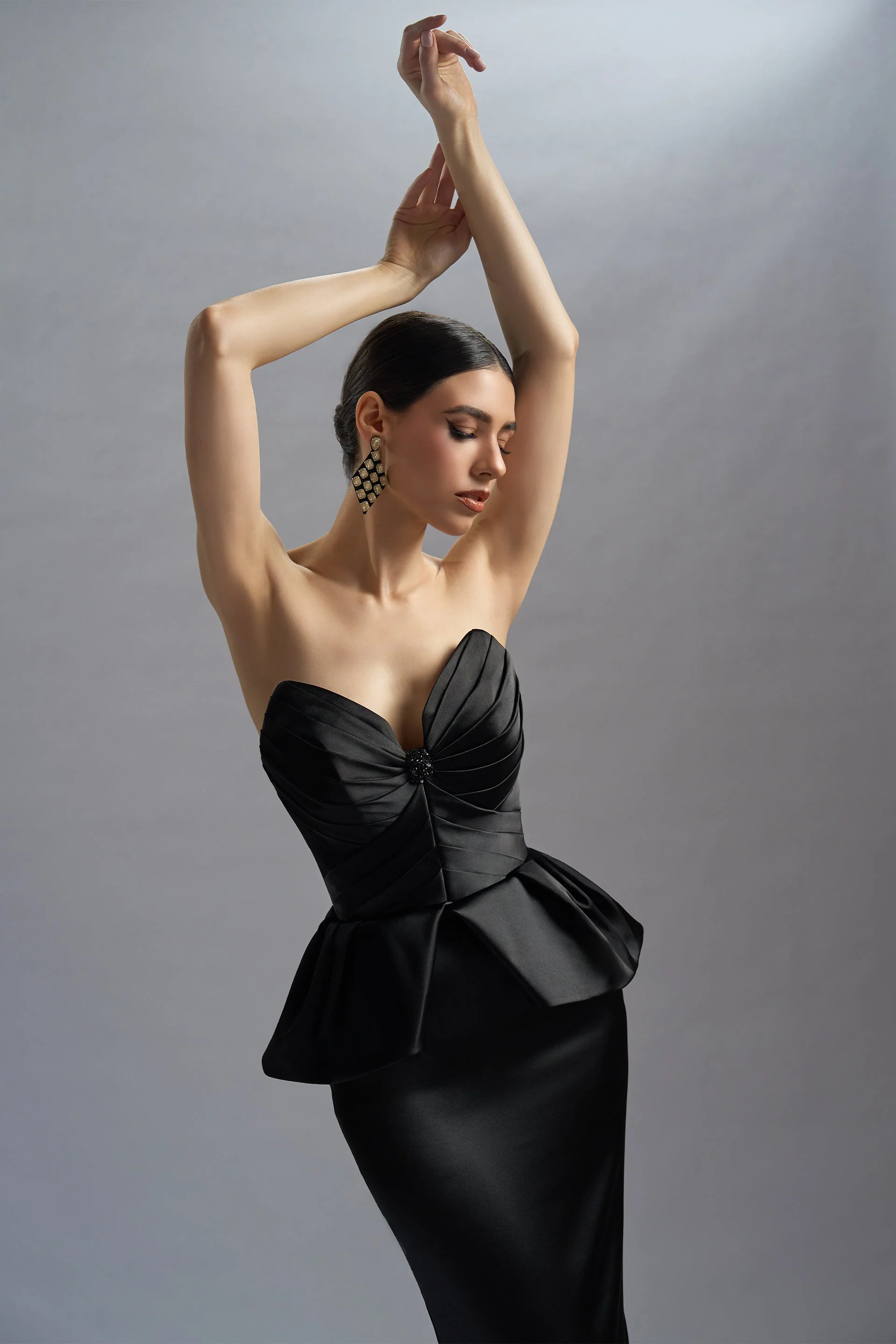 Rochie de seara din satin Medea CA66_V - Image 13