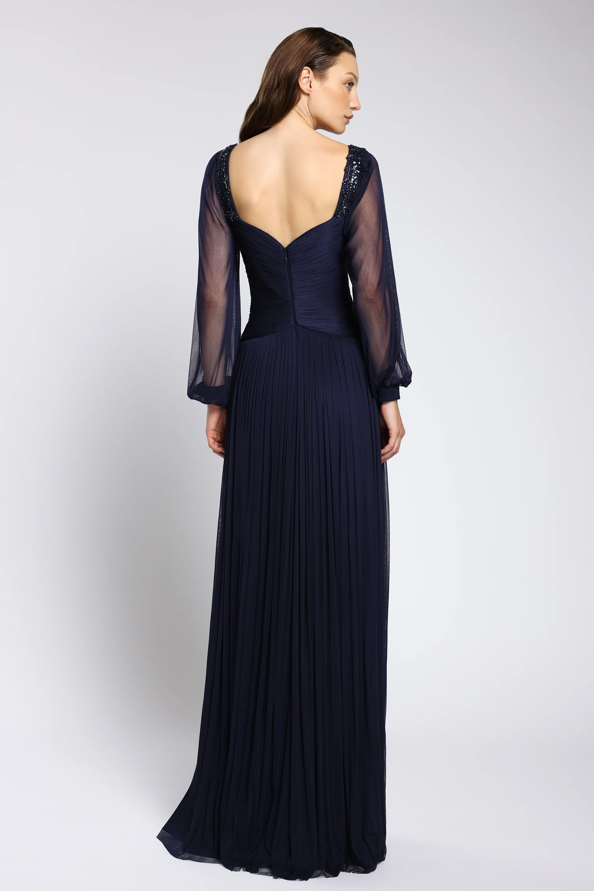 Rochie de seara din tul de matase Lunara CA149 - Image 2
