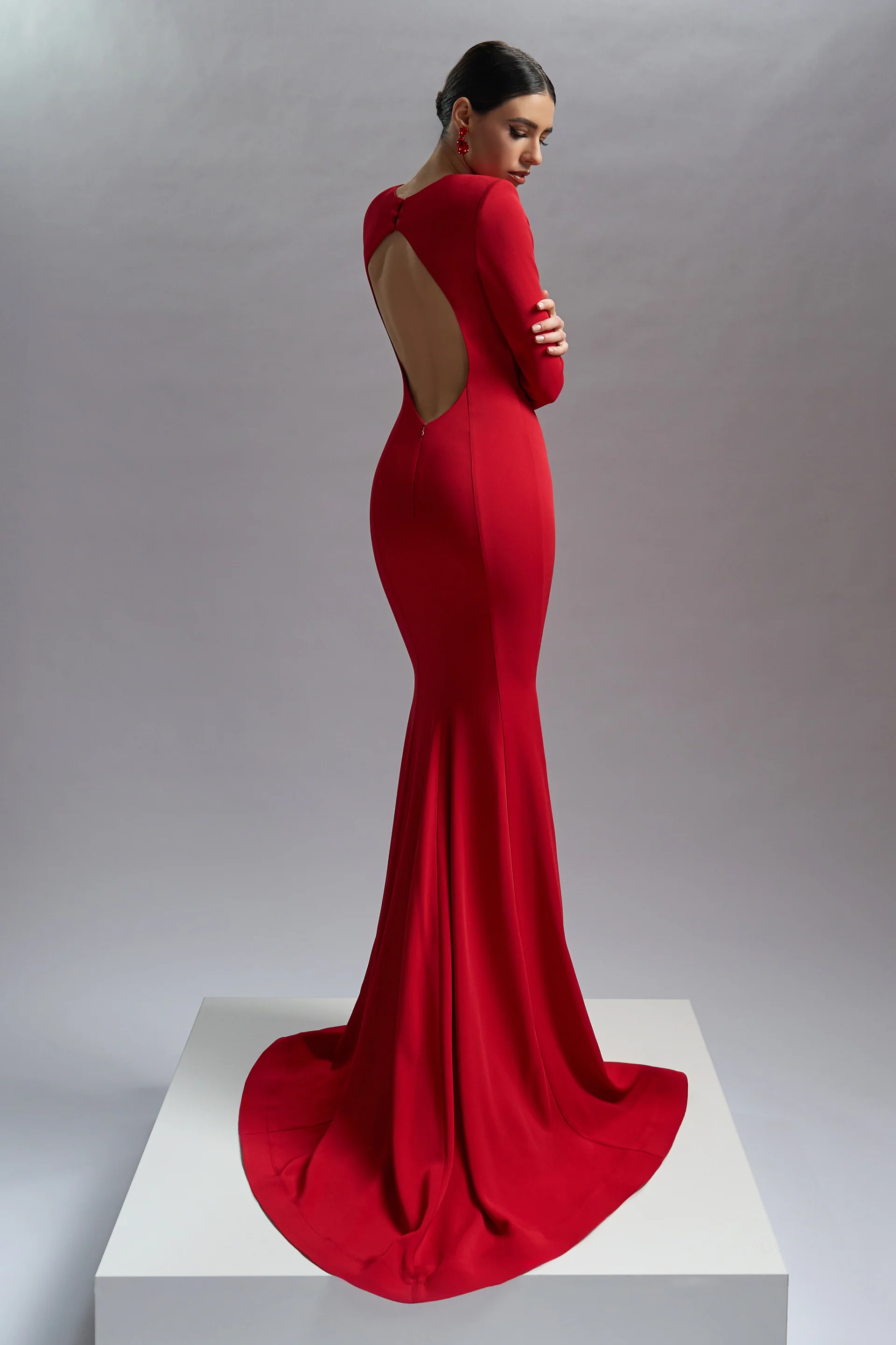 Rochie de seara din crepe Erini CA67 - Image 16