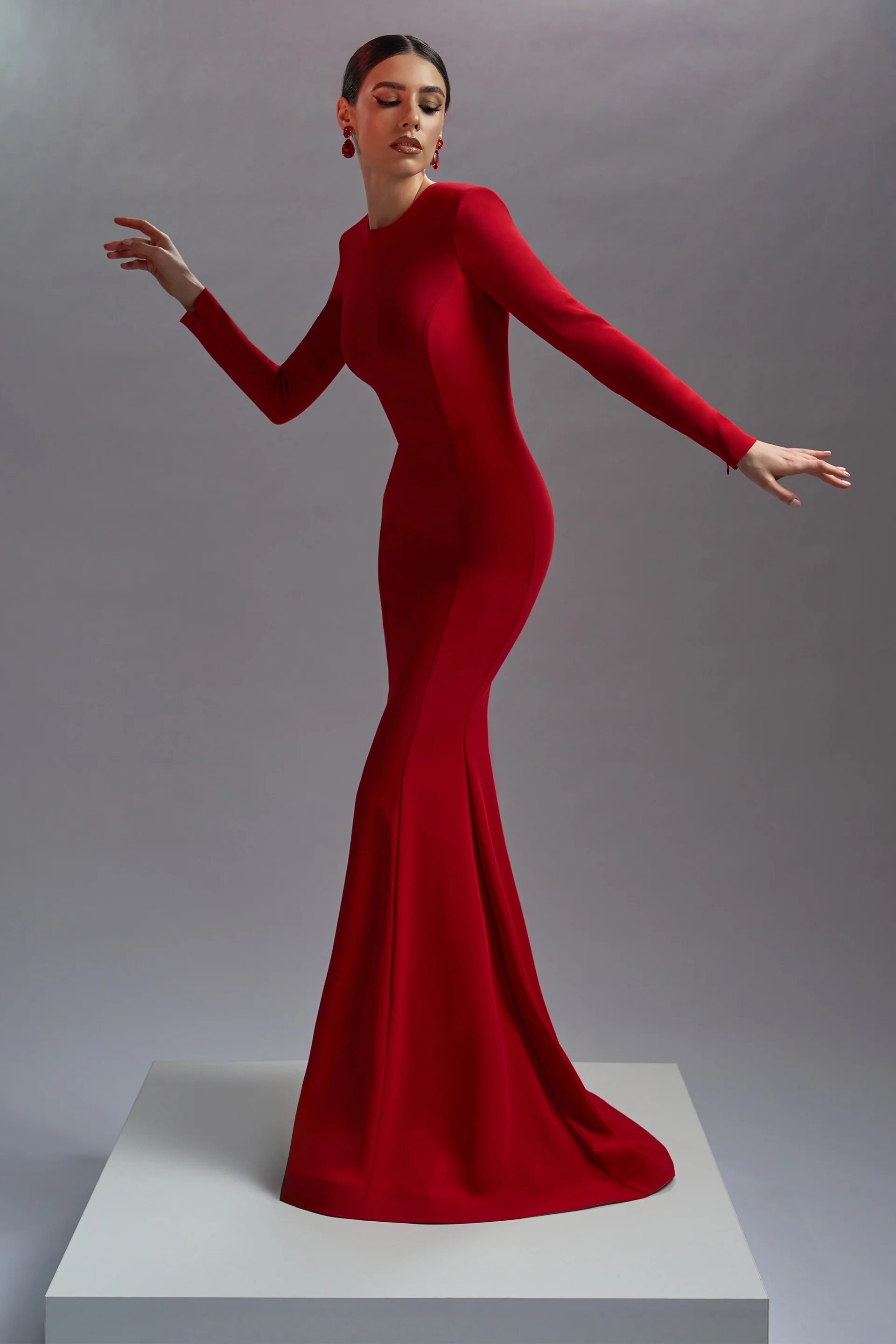 Rochie de seara din crepe Erini CA67 - Image 18