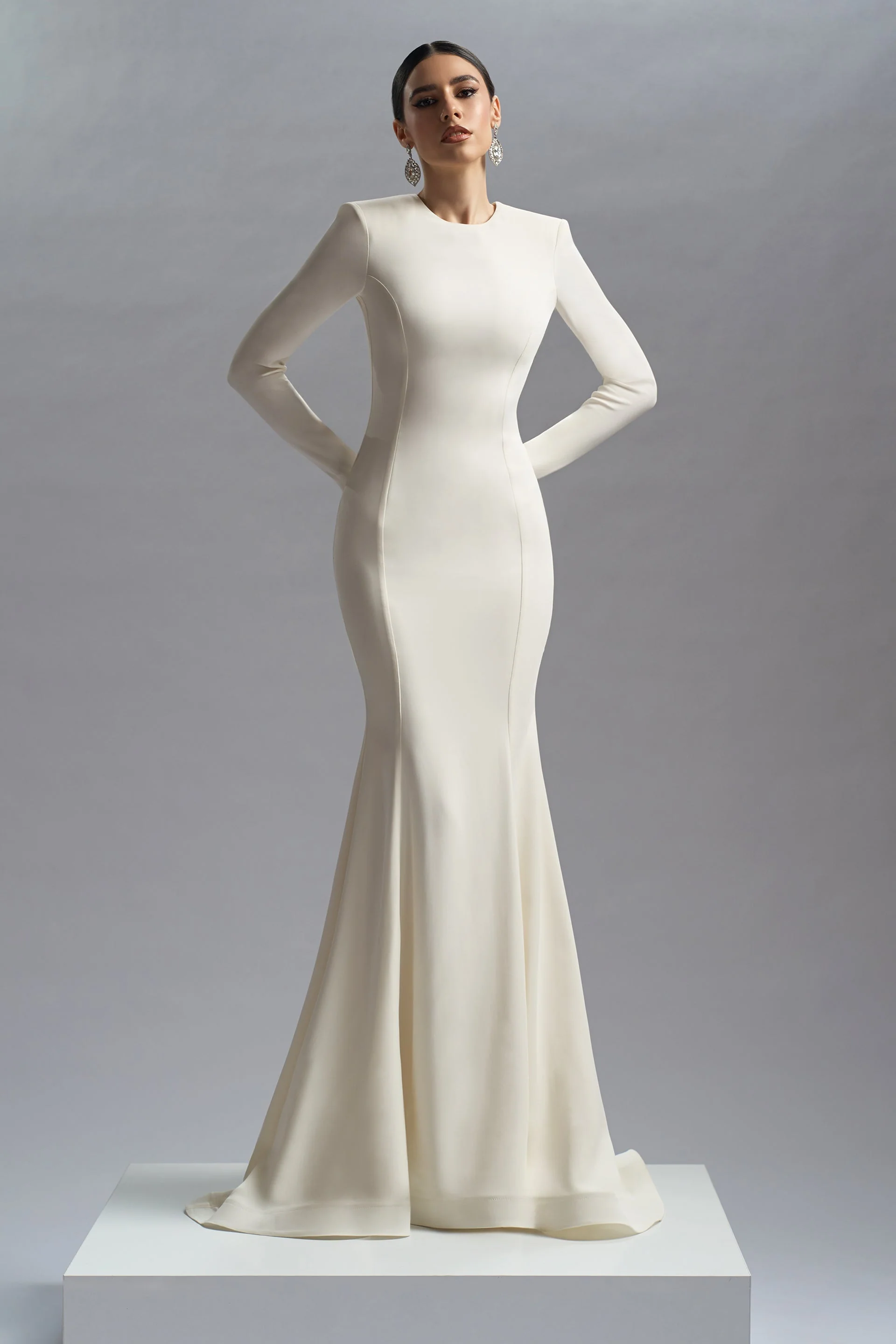 Rochie de seara din crepe Erini CA67_R - Image 12