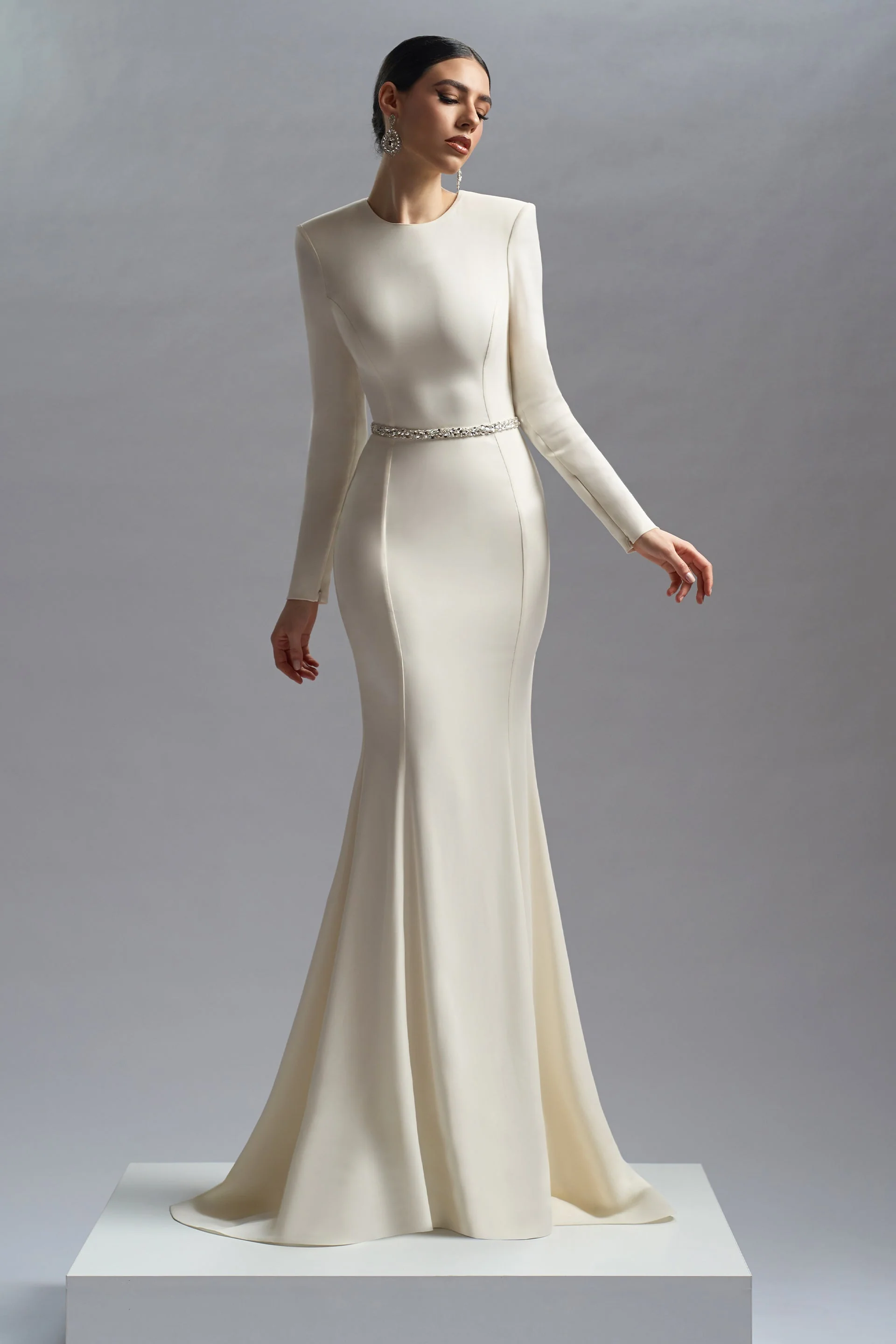 Rochie de seara din crepe Erini CA67_R - Image 14