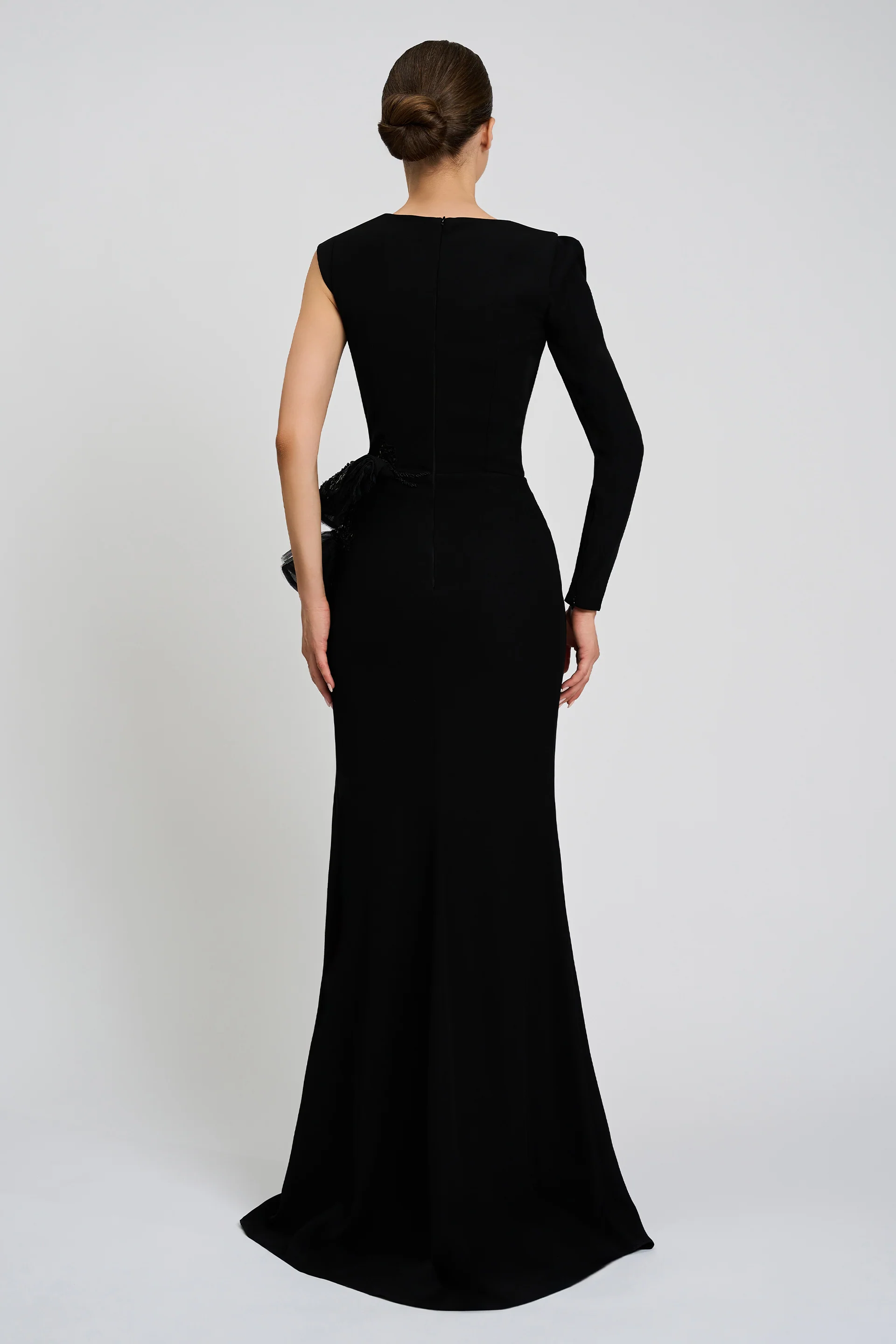 Rochie de seara lunga  confectionata din stretch-crepe CA1411 - Image 4