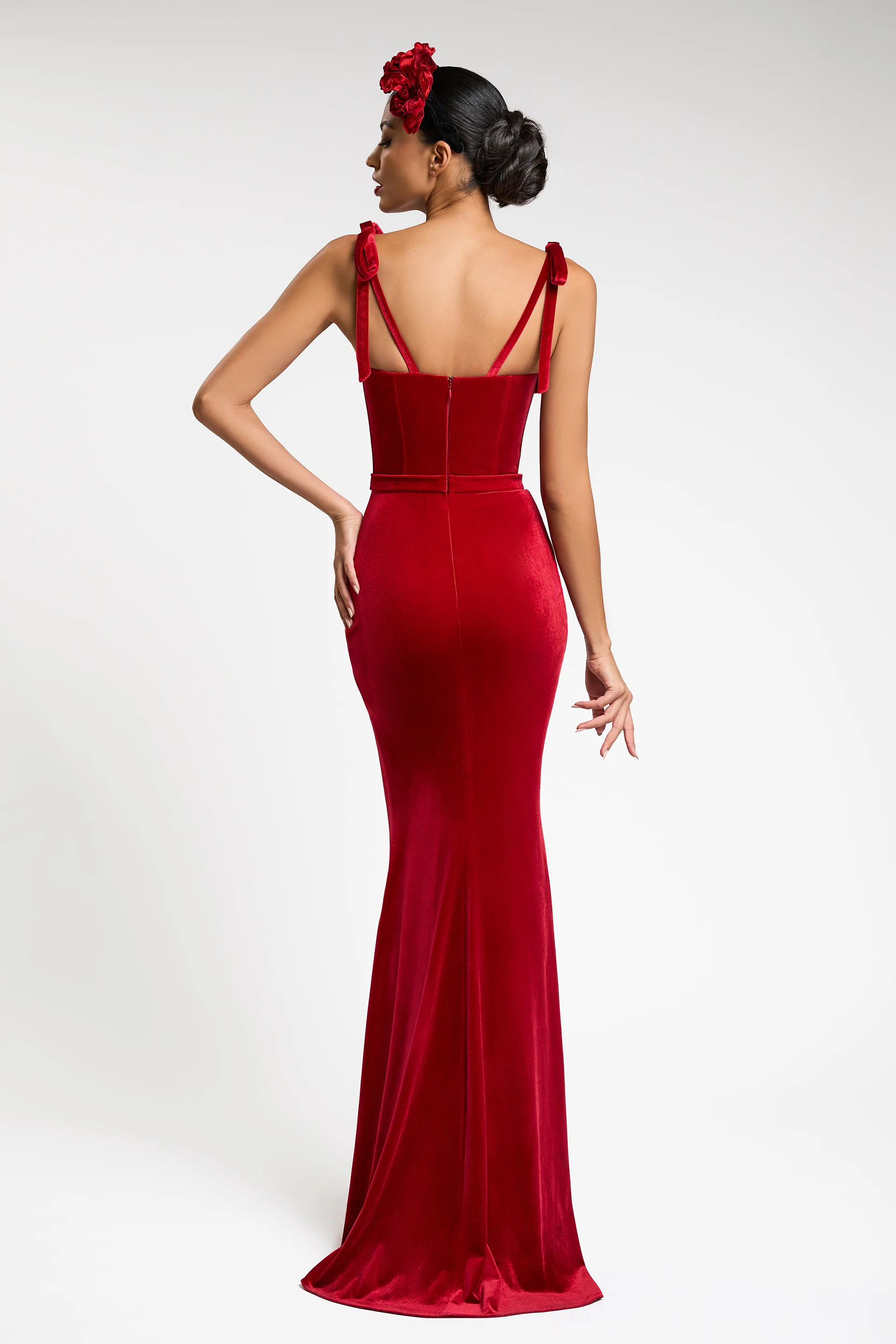 Rochie de seara lunga din catifea Cybele CA60 - Image 2