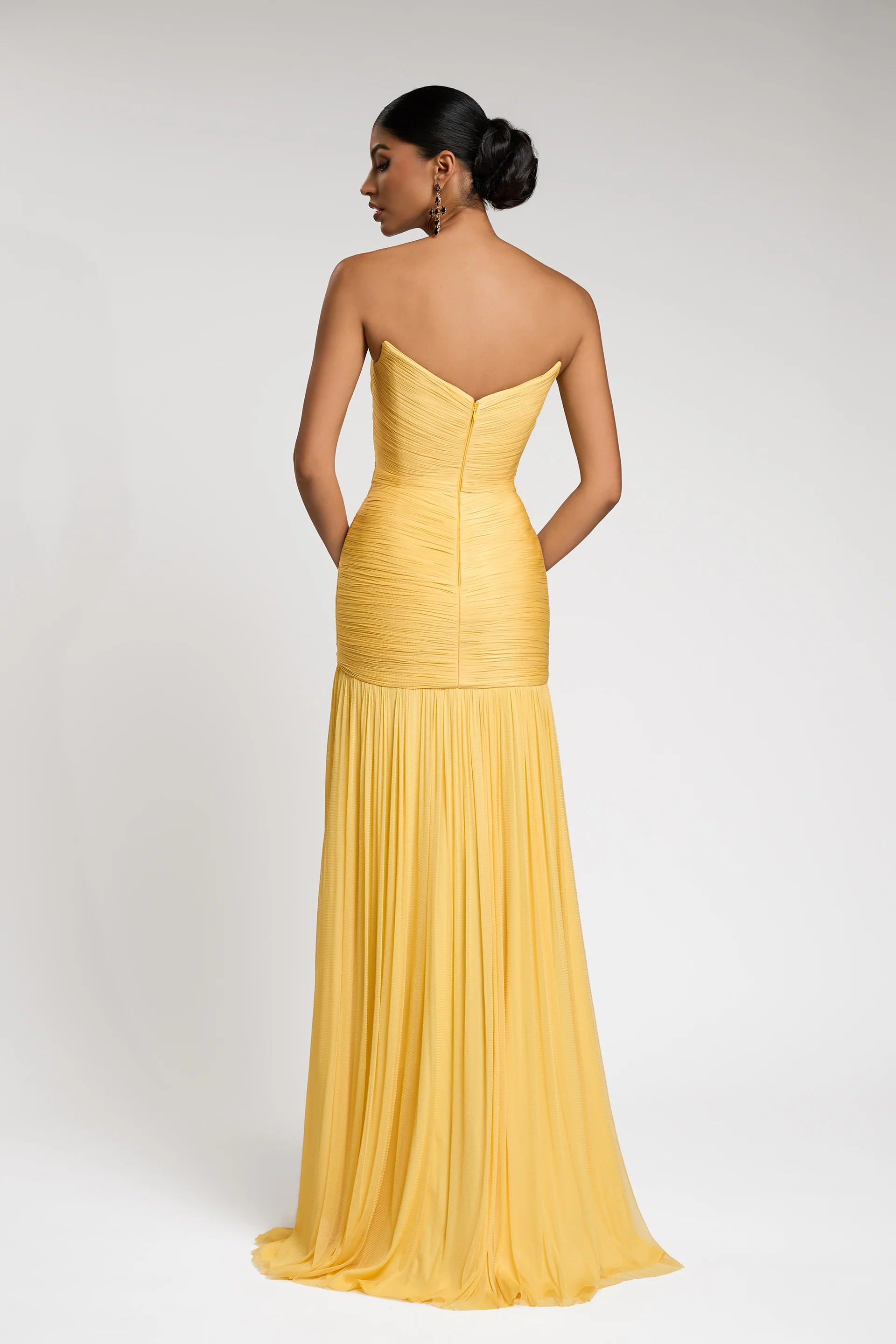 Rochie de seara lunga din tul de matase Francesca CA141 - Image 3