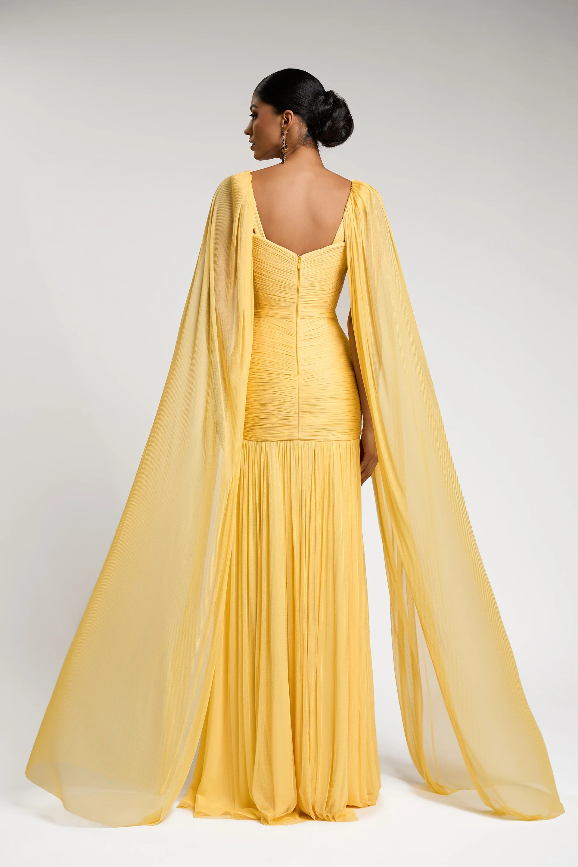 Rochie de seara lunga din tul de matase Francesca CA141 - Image 4