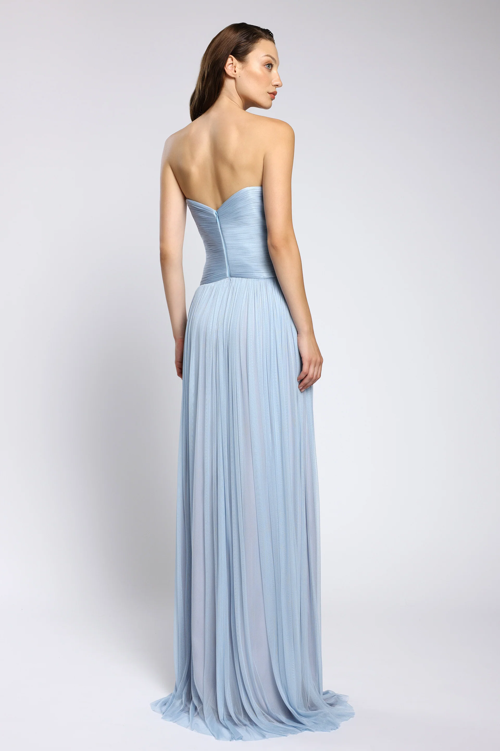 Rochie de seara lunga din tul de matase Nova CA146 - Image 2