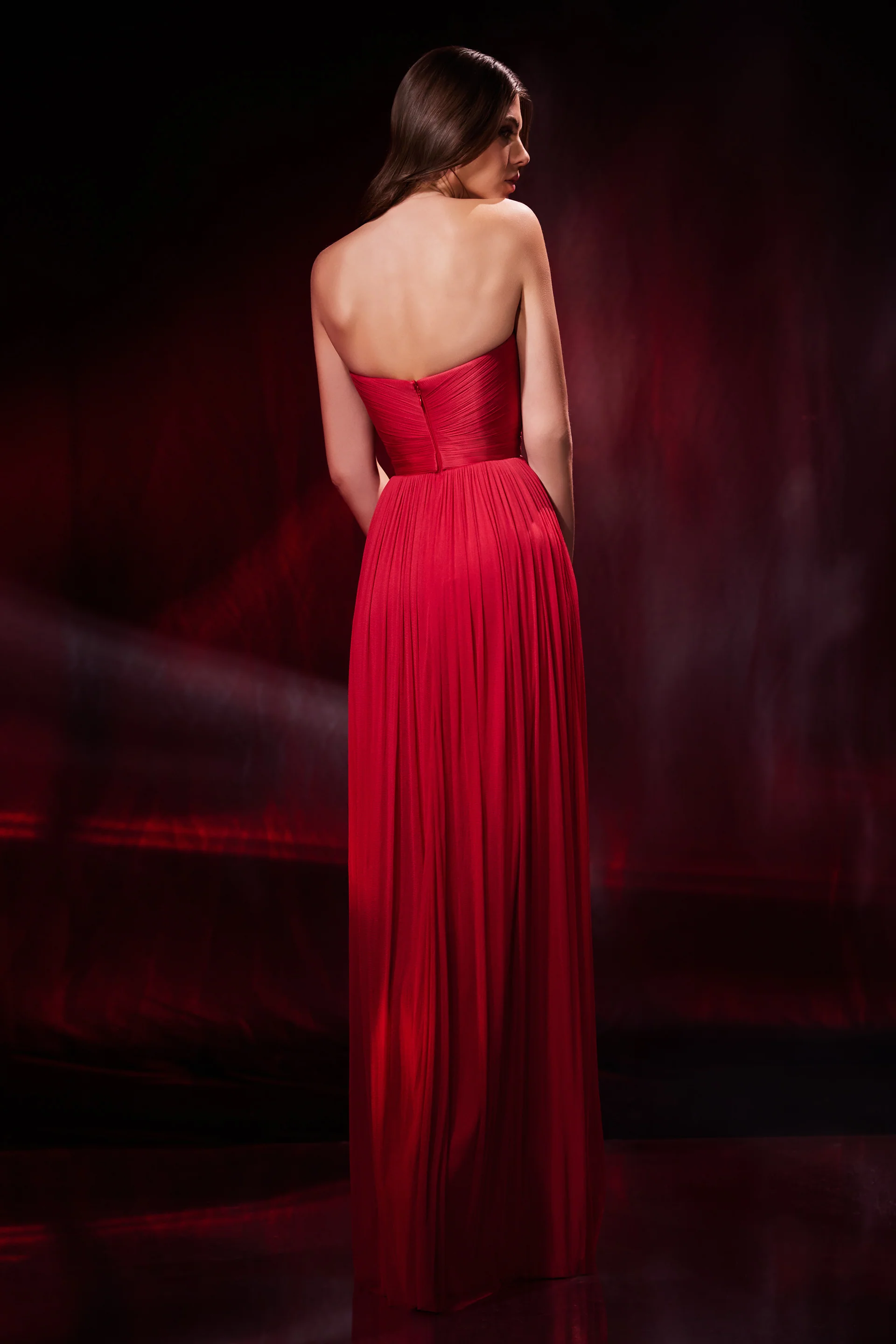 Rochie de seara lunga din tul de matase Pandora CA72 - Image 6