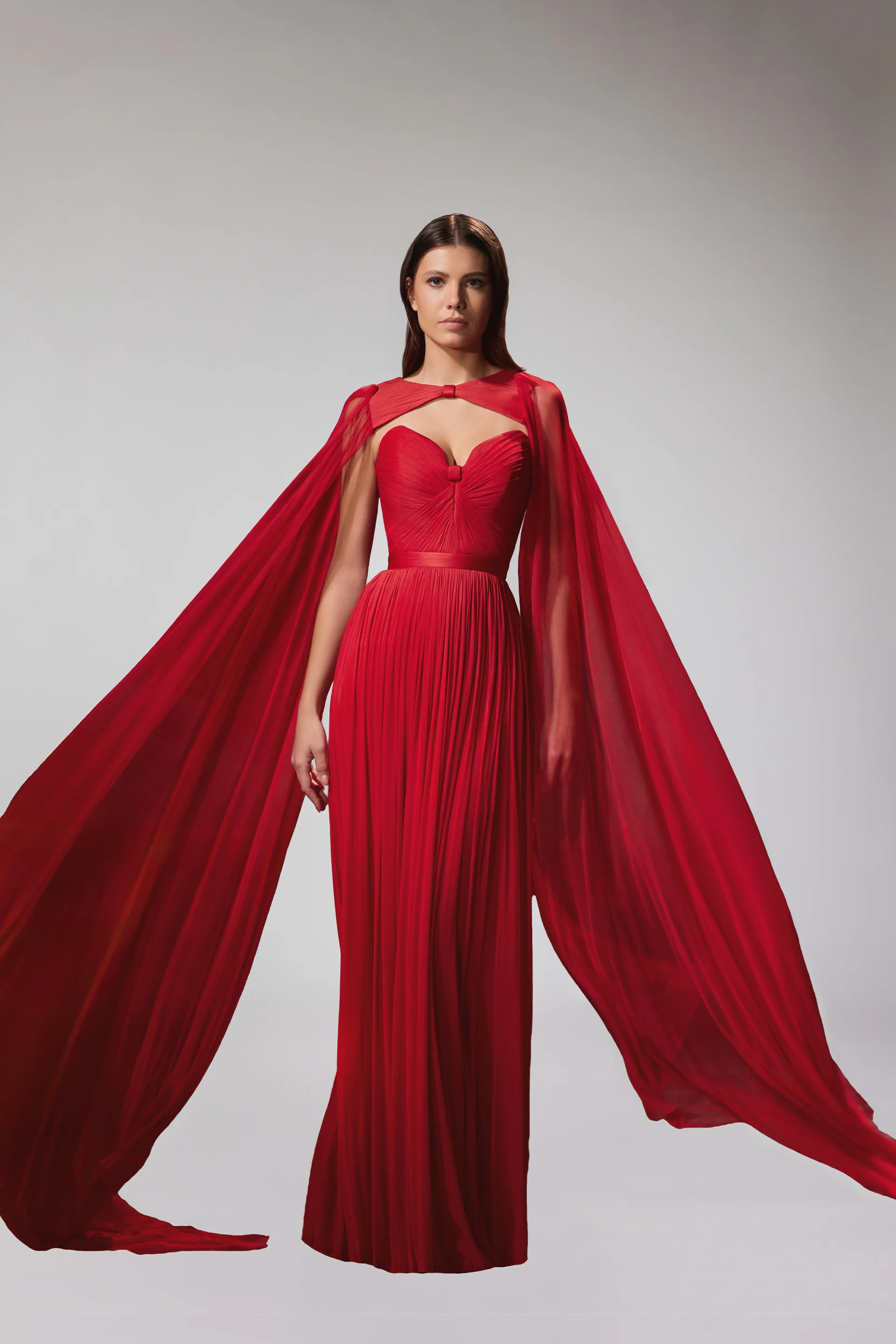 Rochie de seara lunga din tul de matase Pandora CA72 - Image 25