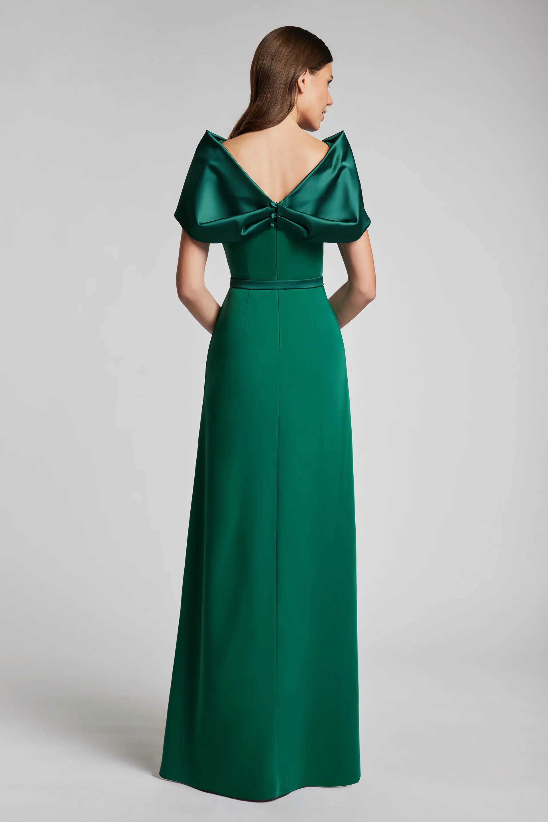 Rochie lunga eleganta cu centura in talie Pacific CA201 - Image 3