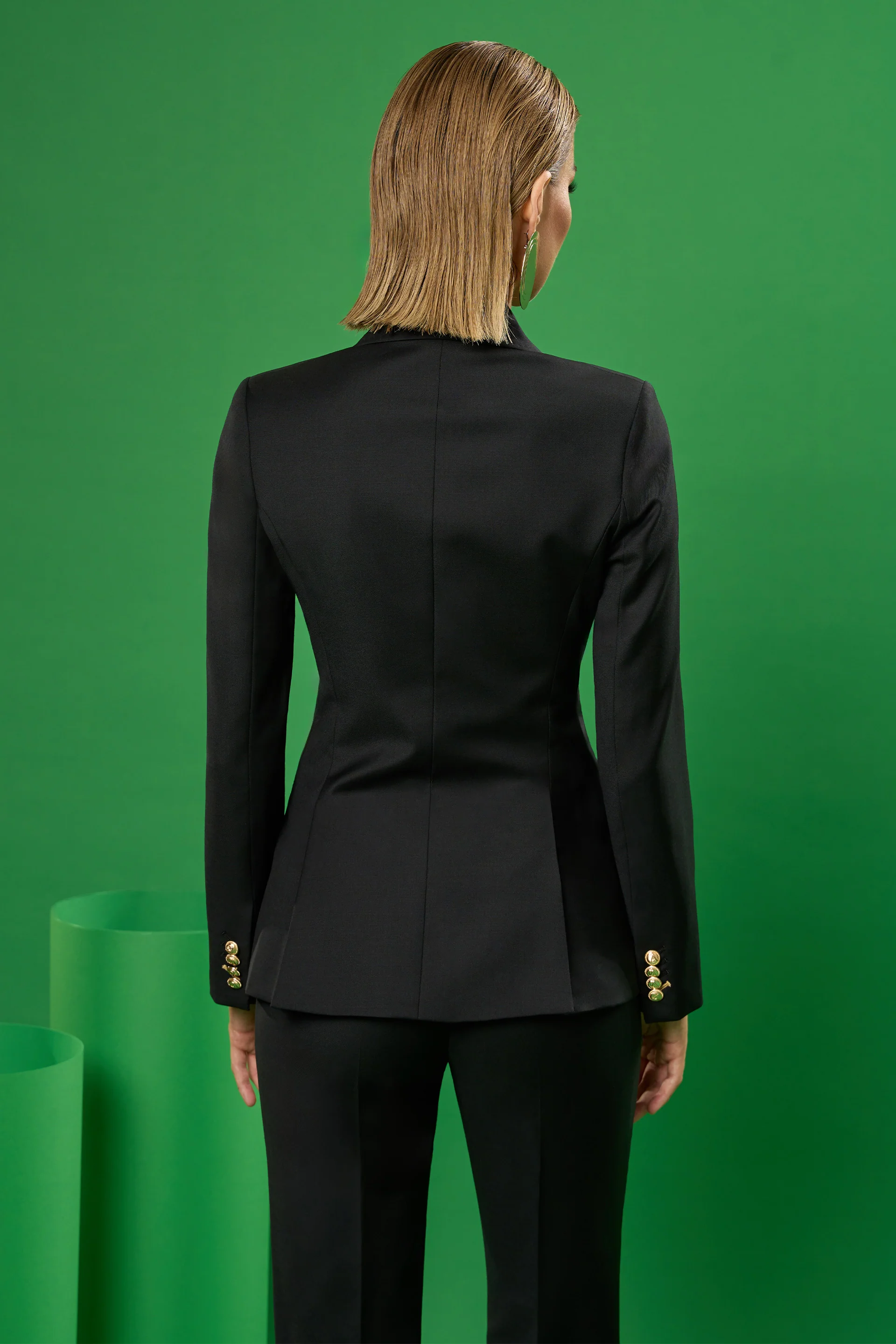 Sacou din lana premium cu inchidere in 6 nasturi London C116 - Image 3
